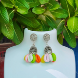 pastel cowrie jhumka