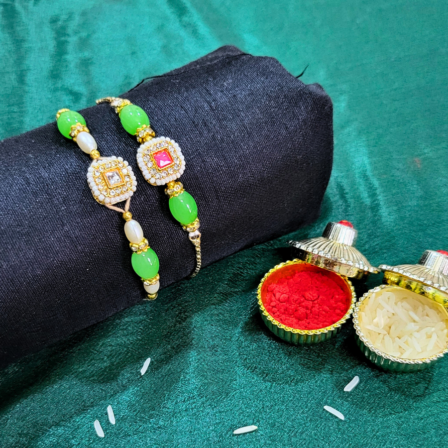 LIGHT GREEN rakhi