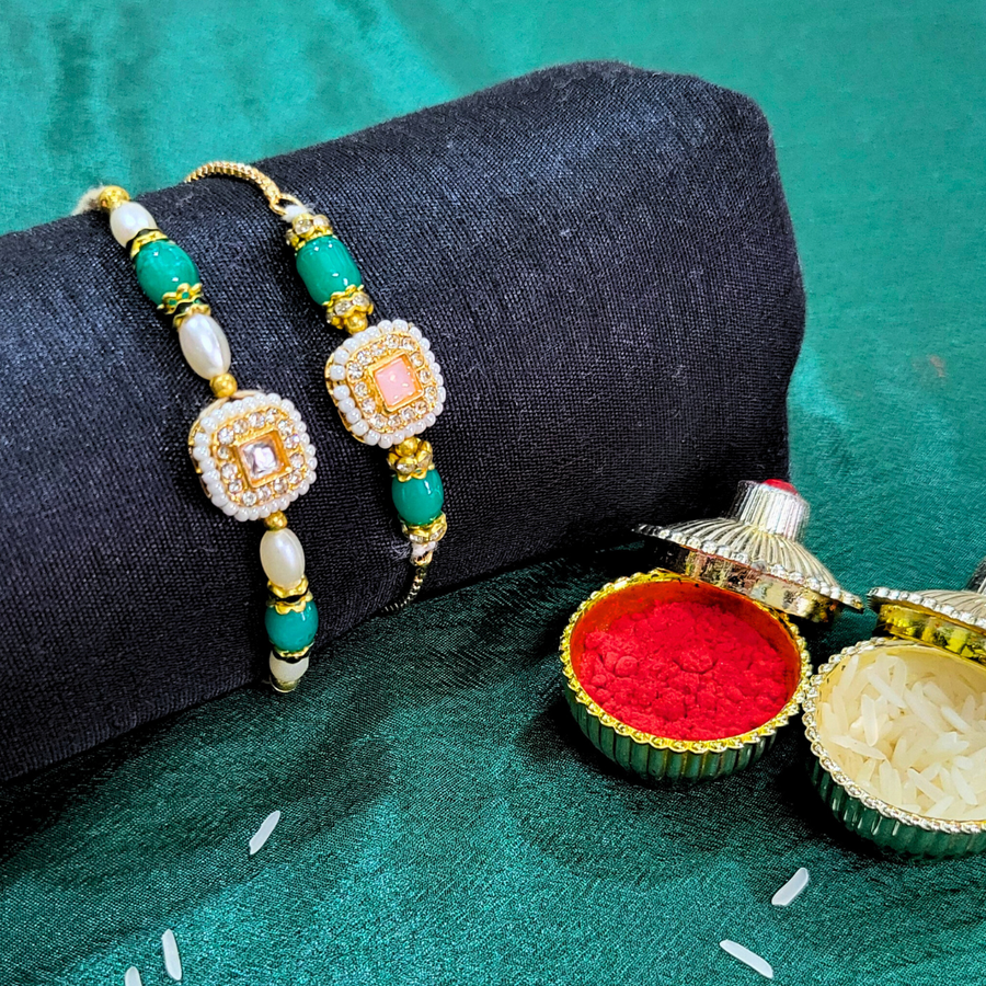 DARK GREEN rakhi