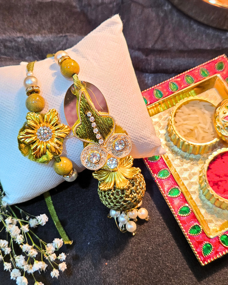 Crochet Mirror Rakhi