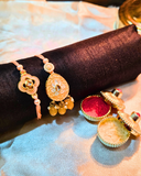 Peach Lotus Lumba Rakhi
