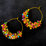 multicolored loreal jhumki