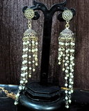 silver chandelier earrings