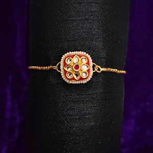 Red Kundan Bracelet