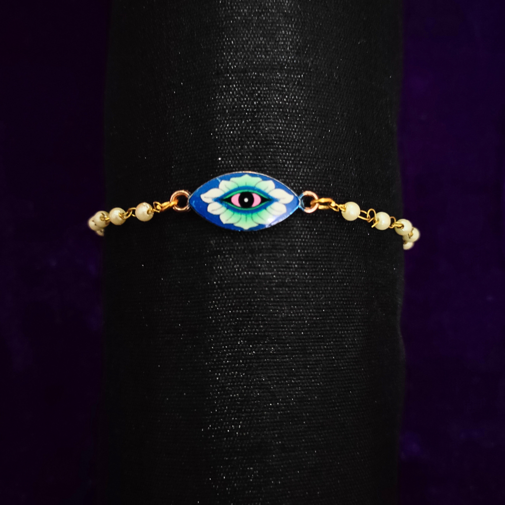 Ganthanmala Blue Evil Eye Bracelet