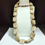 Antique beads neckpiece