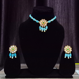 Flower kundan choker set