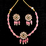 Flower kundan choker set