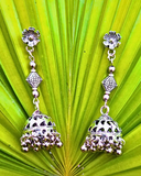 silver long jhumki