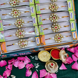 Flower stone rakhi