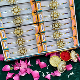 Flower stone rakhi